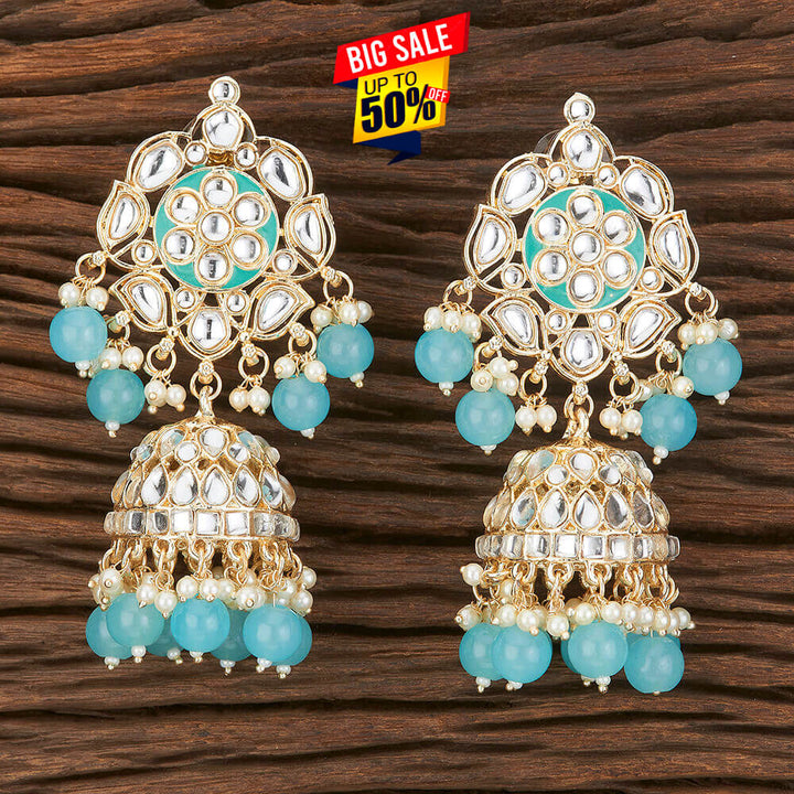 Indo Western Meenakari Earring With Gold Plating 109256