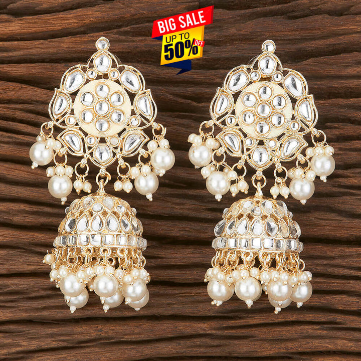 Indo Western Meenakari Earring With Gold Plating 109256