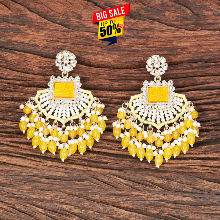 Indo Western Meenakari Earring With Gold Plating 109282