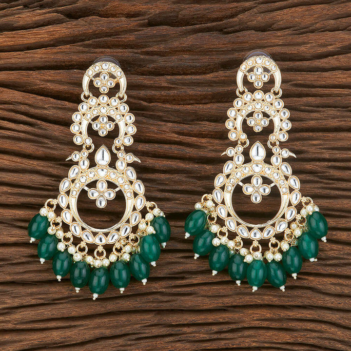 Indo Western Chand Earring With Gold Plating 109321