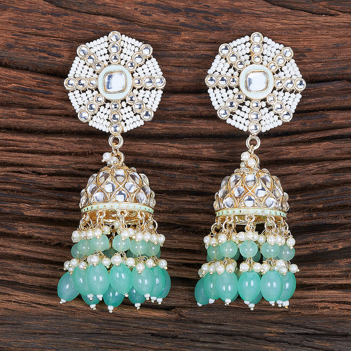 Indo Western Meenakari Earring With Gold Plating 109343