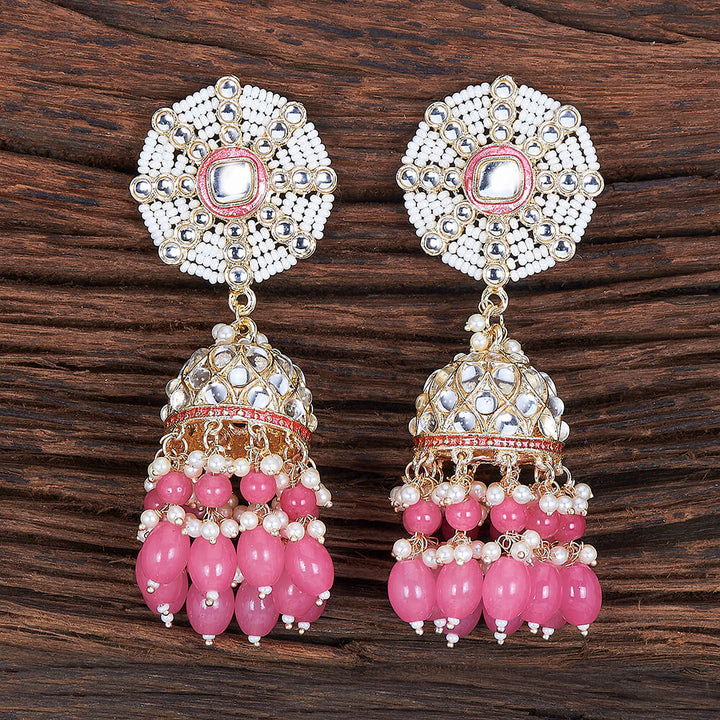 Indo Western Meenakari Earring With Gold Plating 109343