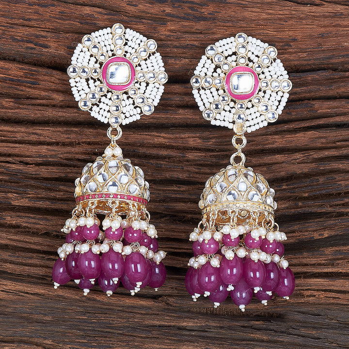 Indo Western Meenakari Earring With Gold Plating 109343