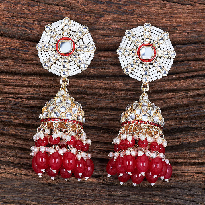 Indo Western Meenakari Earring With Gold Plating 109343