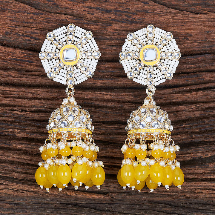 Indo Western Meenakari Earring With Gold Plating 109343