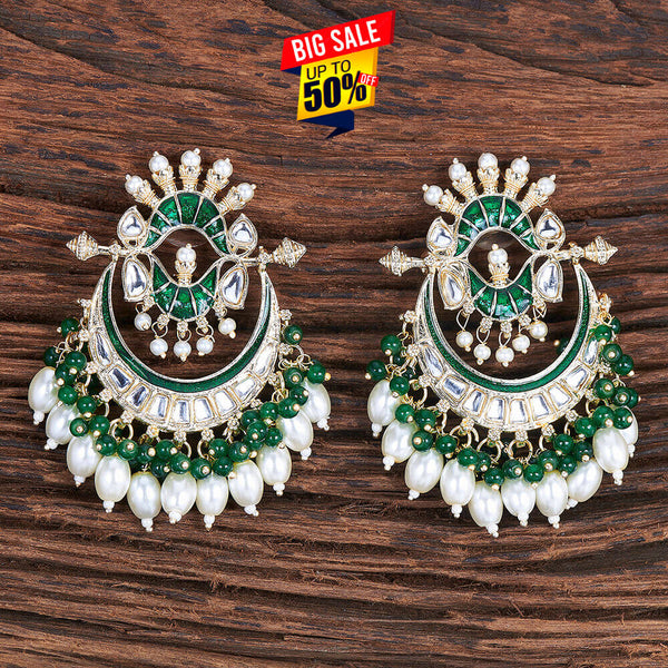 Indo Western Meenakari Earring With Gold Plating 109345