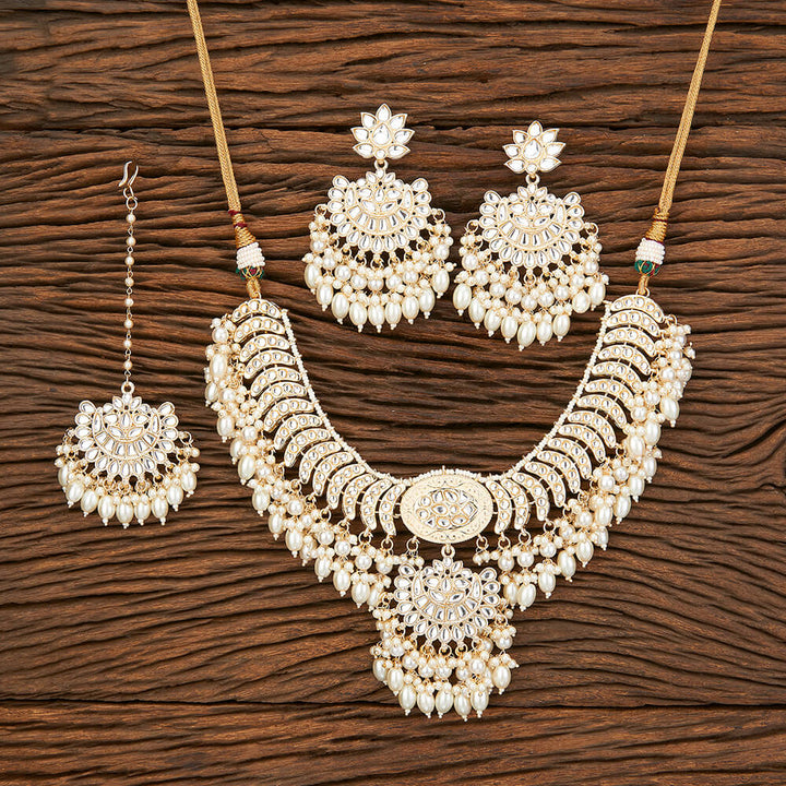 Indo Western Meenakari Necklace With Gold Plating 109347