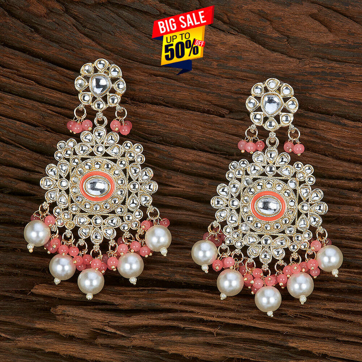 Indo Western Meenakari Earring With Gold Plating 109390