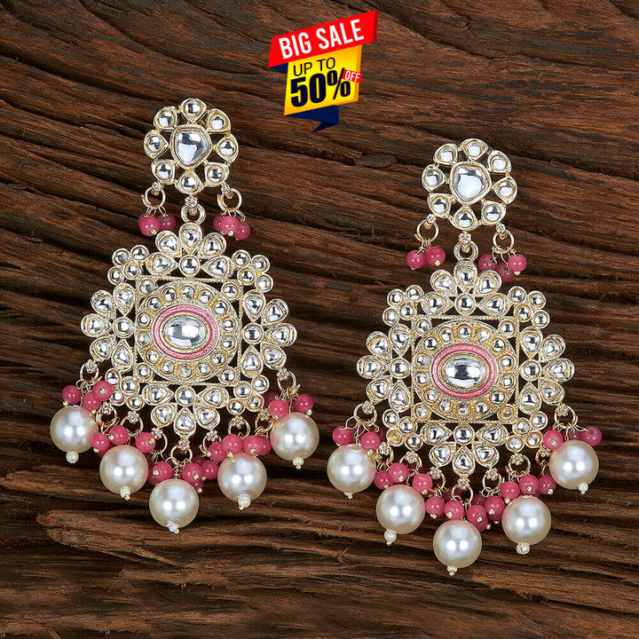 Indo Western Meenakari Earring With Gold Plating 109390