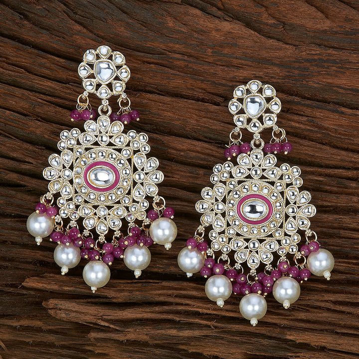 Indo Western Meenakari Earring With Gold Plating 109390