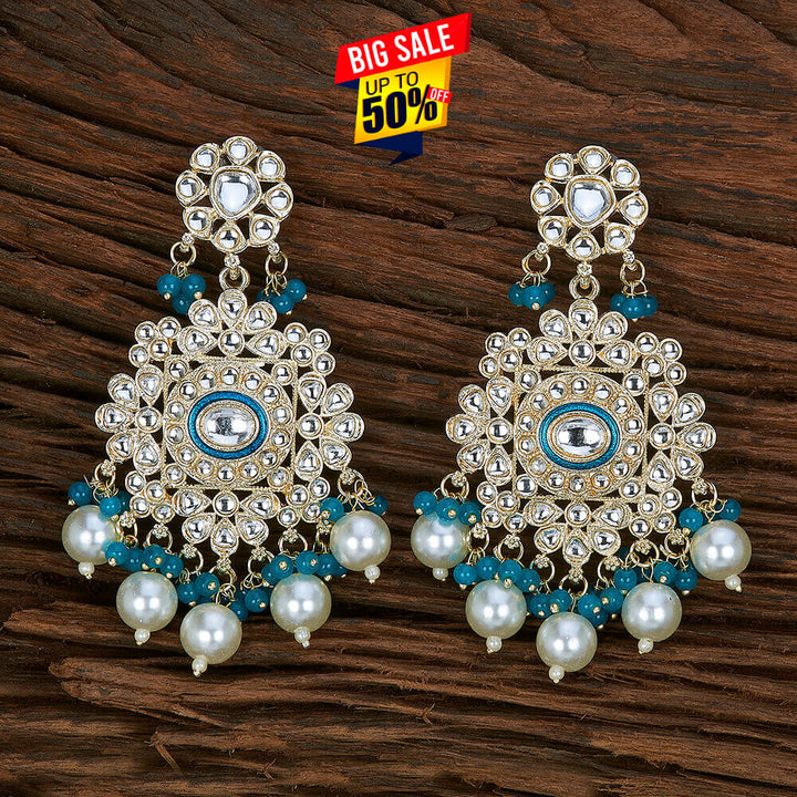 Indo Western Meenakari Earring With Gold Plating 109390