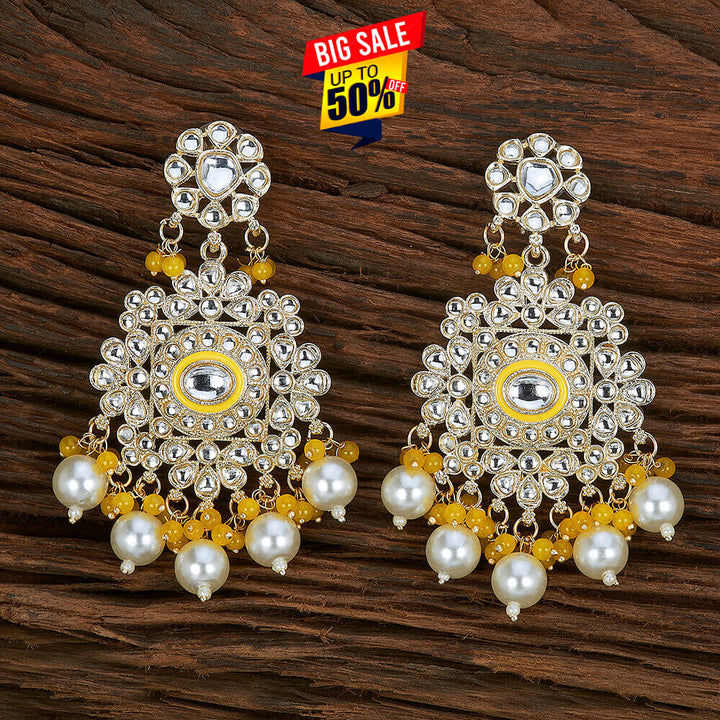 Indo Western Meenakari Earring With Gold Plating 109390