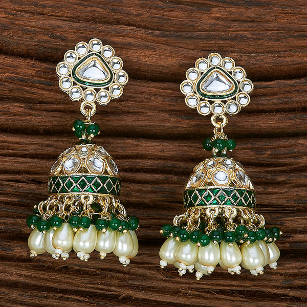 Indo Western Meenakari Earring With Gold Plating 109395