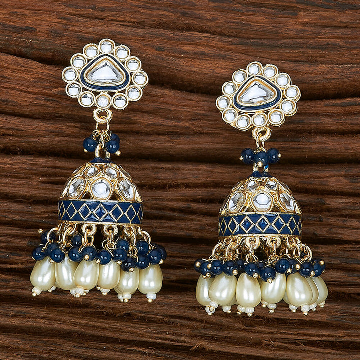 Indo Western Meenakari Earring With Gold Plating 109395