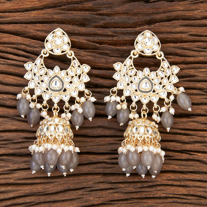 Indo Western Jhumki With Gold Plating 109435