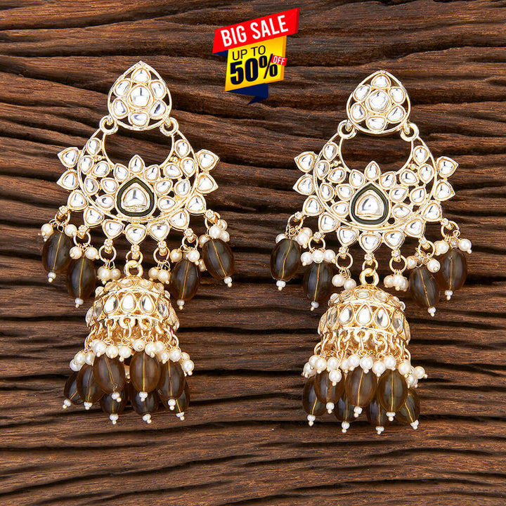 Indo Western Jhumki With Gold Plating 109435