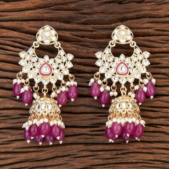 Indo Western Jhumki With Gold Plating 109435