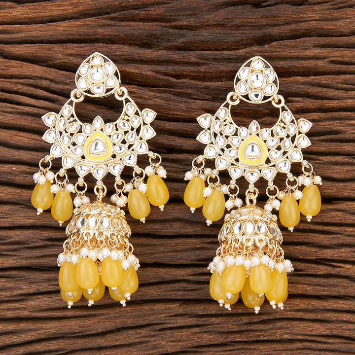 Indo Western Jhumki With Gold Plating 109435