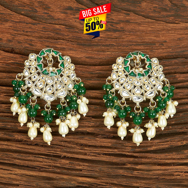 Indo Western Meenakari Earring With Gold Plating 109446