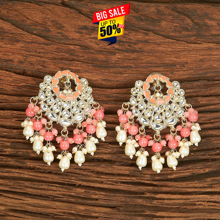 Indo Western Meenakari Earring With Gold Plating 109446