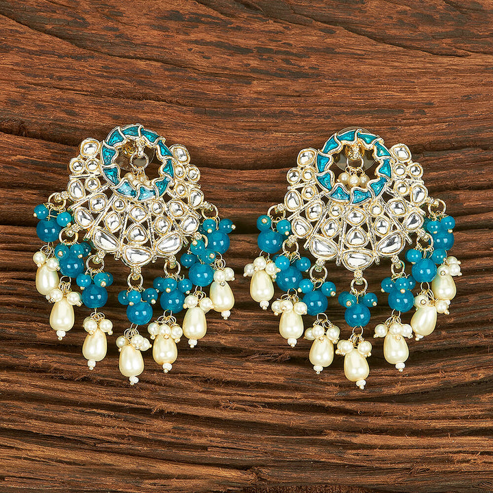 Indo Western Meenakari Earring With Gold Plating 109446