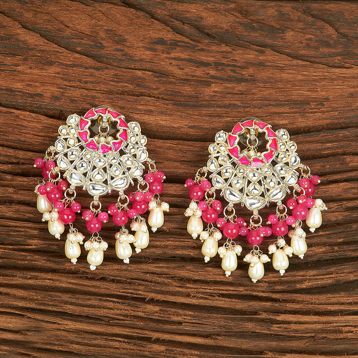 Indo Western Meenakari Earring With Gold Plating 109446