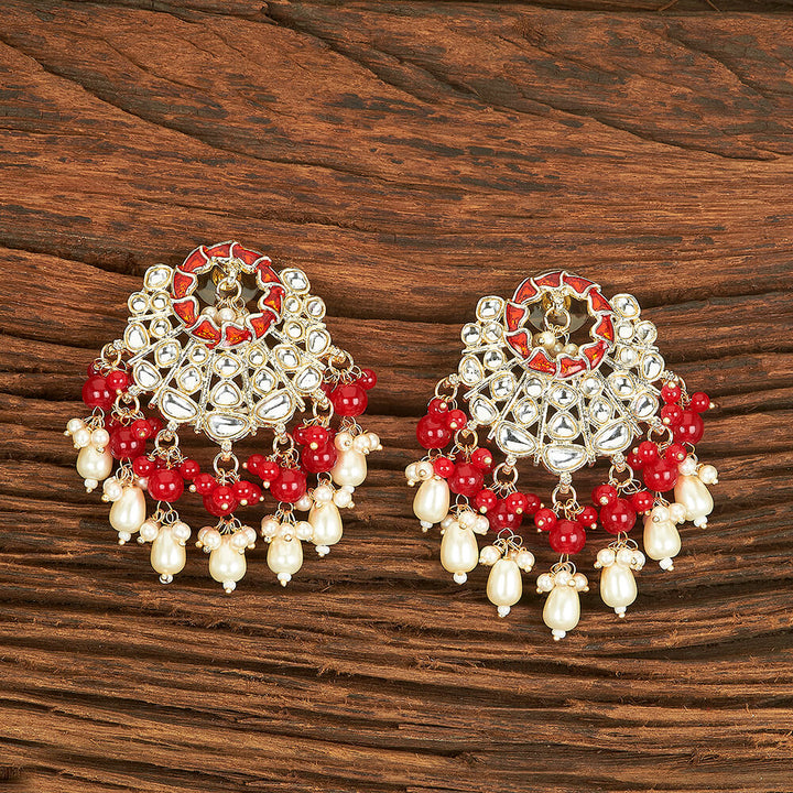 Indo Western Meenakari Earring With Gold Plating 109446