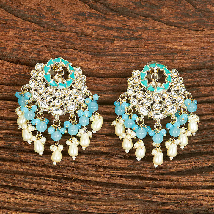 Indo Western Meenakari Earring With Gold Plating 109446