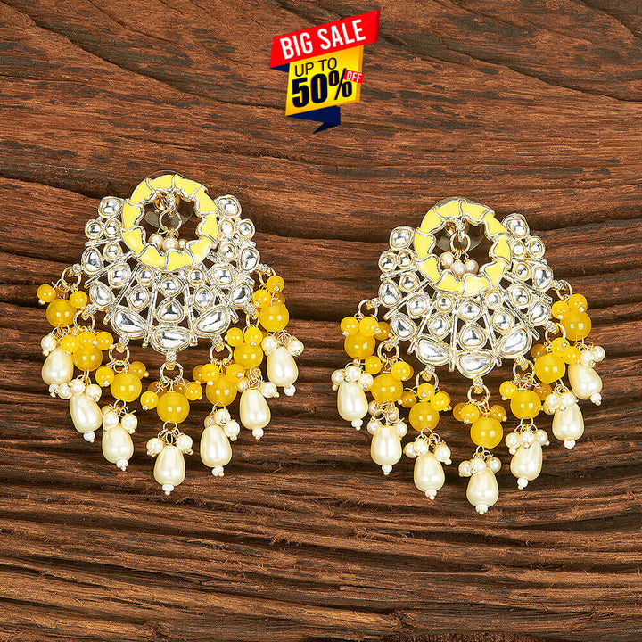 Indo Western Meenakari Earring With Gold Plating 109446