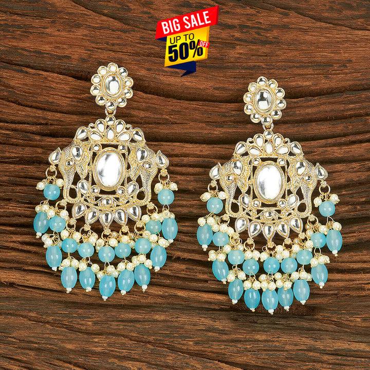 Indo Western Trendy Earring With Gold Plating 109464