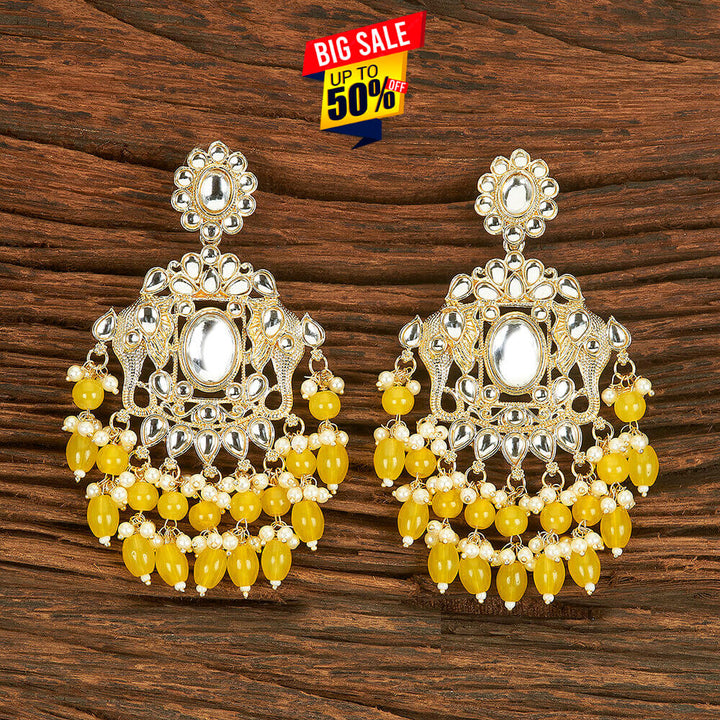 Indo Western Trendy Earring With Gold Plating 109464