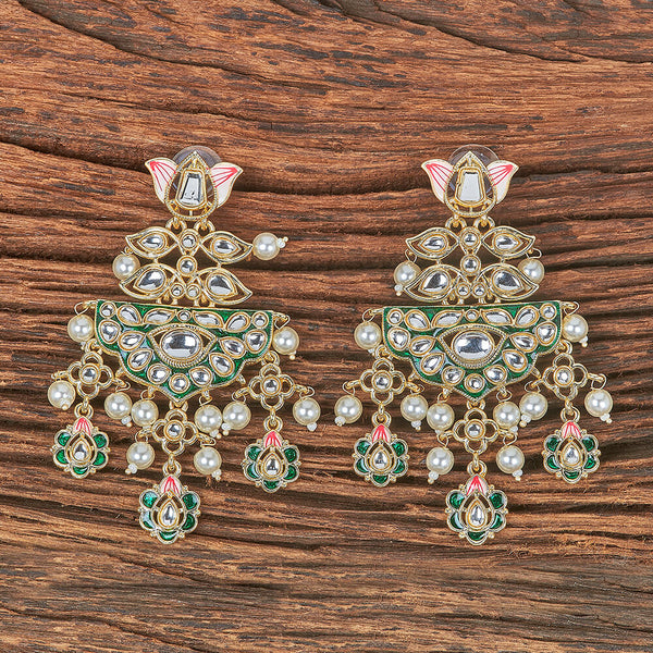 Indo Western Meenakari Earring With Gold Plating 109482