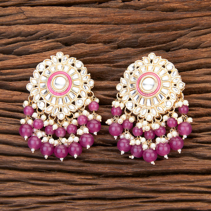 Indo Western Meenakari Earring With Gold Plating 109518