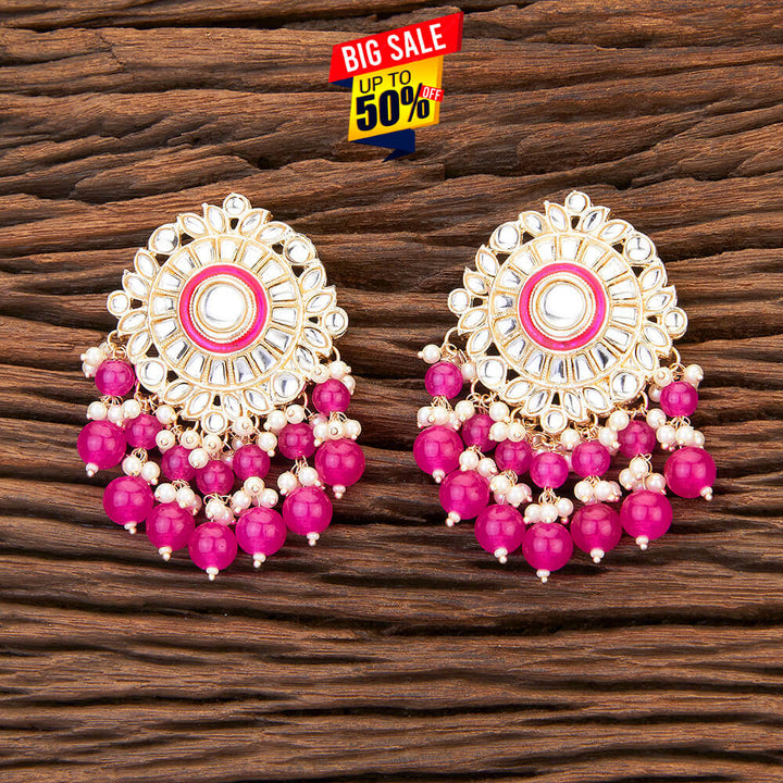 Indo Western Meenakari Earring With Gold Plating 109518