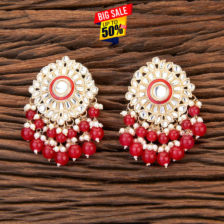 Indo Western Meenakari Earring With Gold Plating 109518