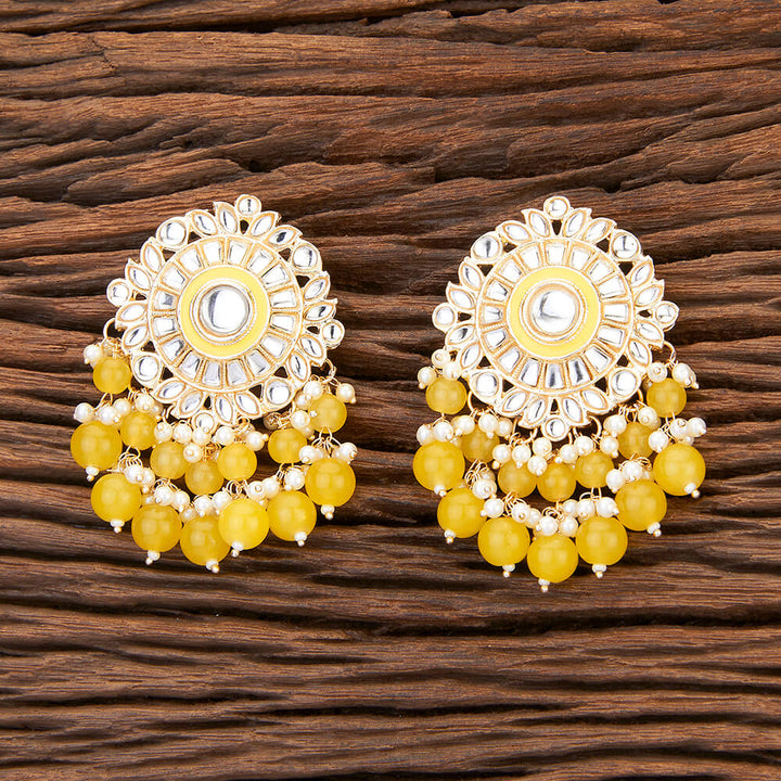 Indo Western Meenakari Earring With Gold Plating 109518