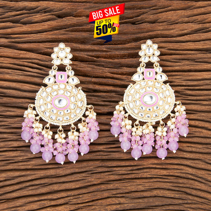 Indo Western Meenakari Earring With Gold Plating 109542