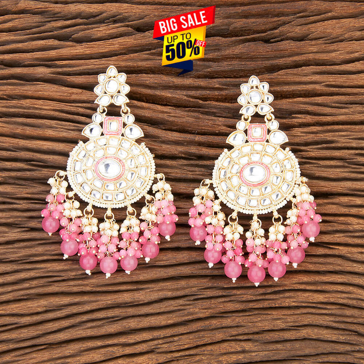 Indo Western Meenakari Earring With Gold Plating 109542