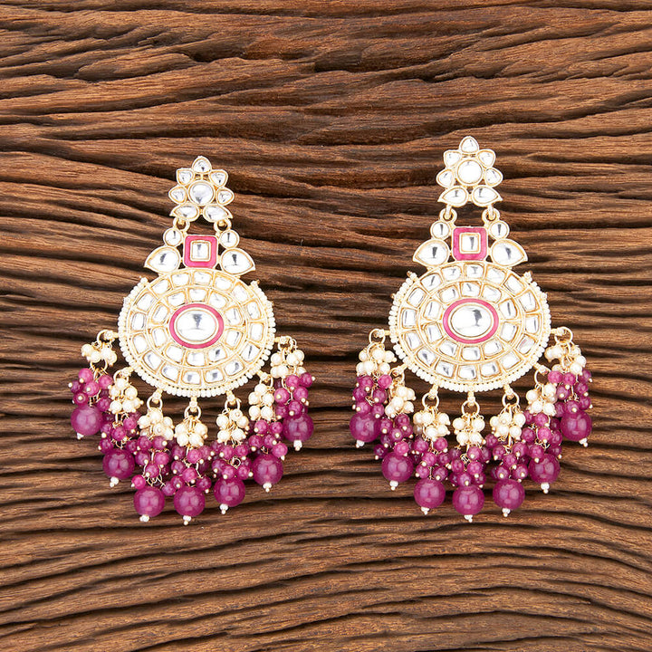 Indo Western Meenakari Earring With Gold Plating 109542