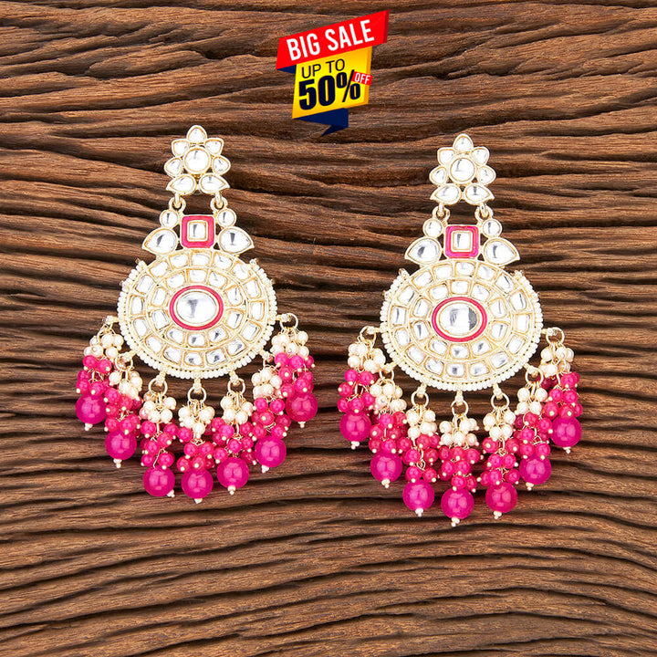 Indo Western Meenakari Earring With Gold Plating 109542