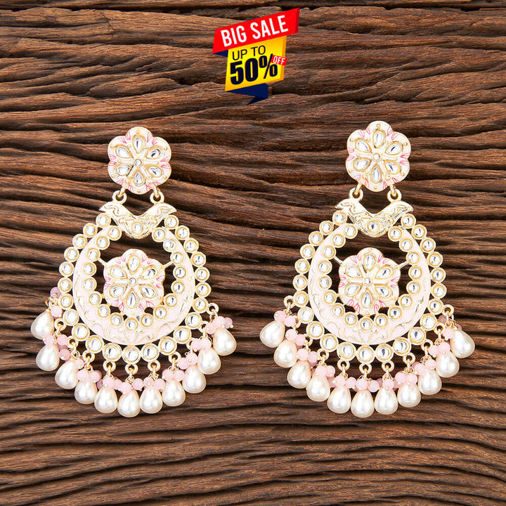 Indo Western Meenakari Earring With Gold Plating 109609