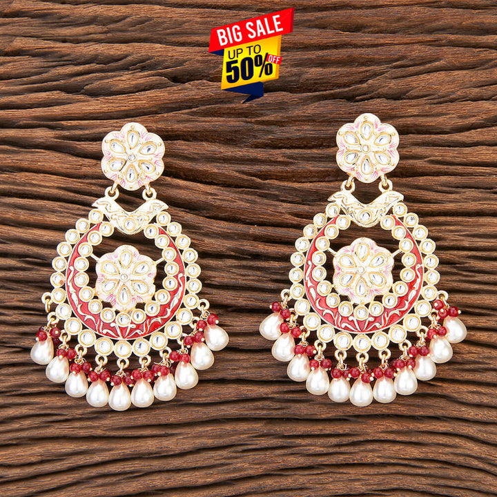 Indo Western Meenakari Earring With Gold Plating 109609