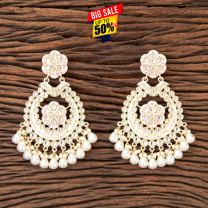 Indo Western Meenakari Earring With Gold Plating 109609