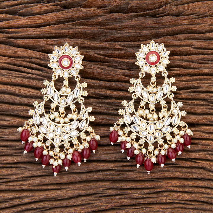 Indo Western Meenakari Earring With Gold Plating 109623