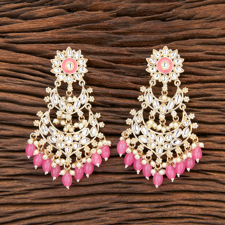 Indo Western Meenakari Earring With Gold Plating 109623