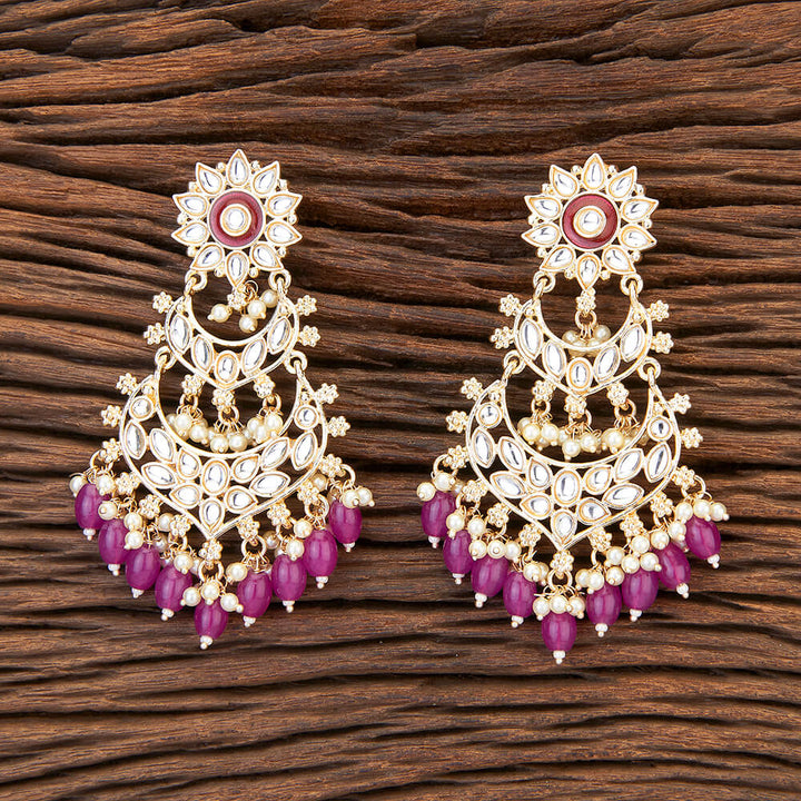 Indo Western Meenakari Earring With Gold Plating 109623