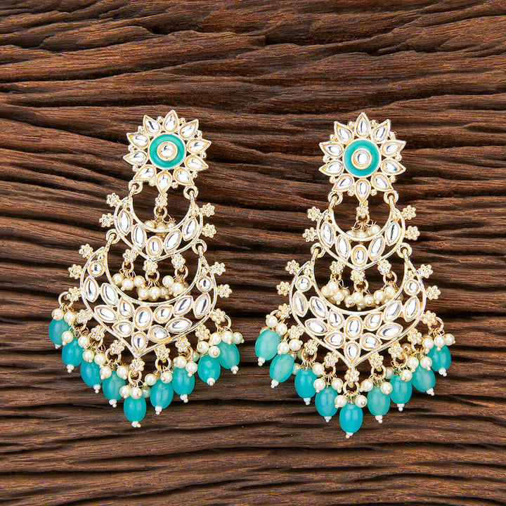 Indo Western Meenakari Earring With Gold Plating 109623