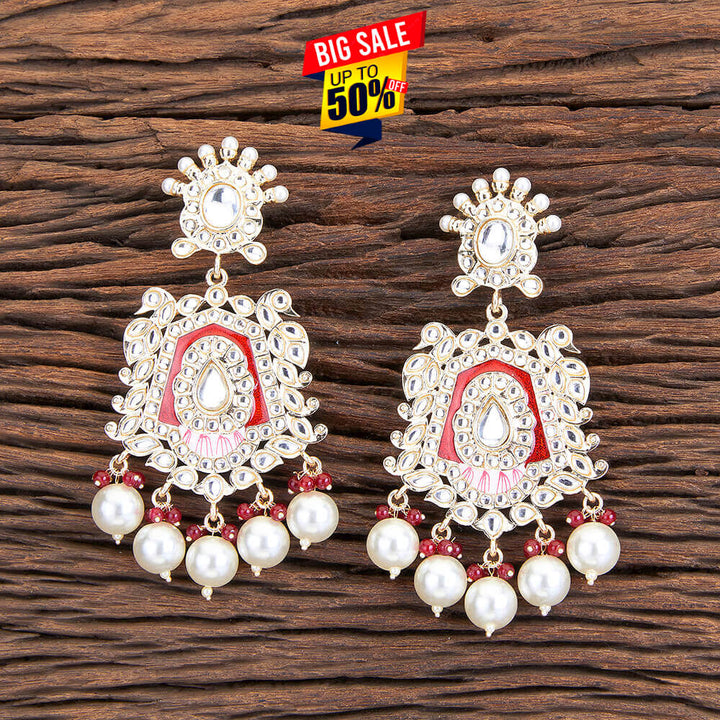 Indo Western Meenakari Earring With Gold Plating 109662