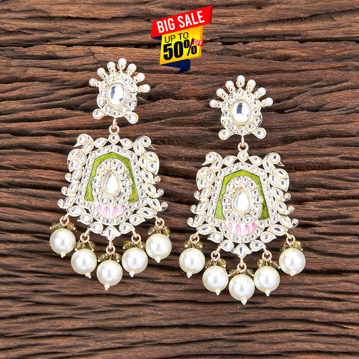 Indo Western Meenakari Earring With Gold Plating 109662