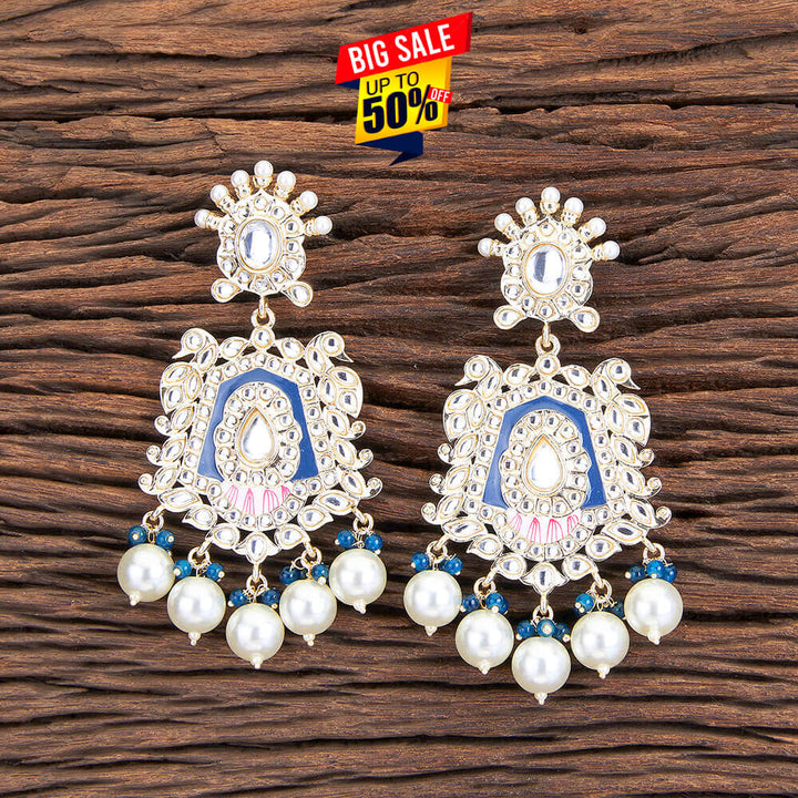 Indo Western Meenakari Earring With Gold Plating 109662